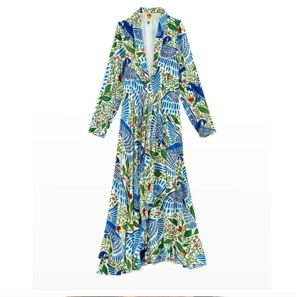 Medium Blue Macaw Flight Maxidress - Picture 3 of 5